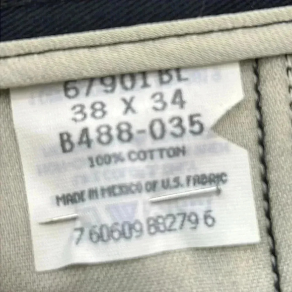 Timber Creek by Wrangler Men’s Pleated Pants 34 x 38 Black Cotton NWT - Picture 9 of 11